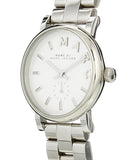 Buy Shop Marc Jacobs Baker White Dial Silver Steel Strap Watch for Women - MBM3246 USA Online