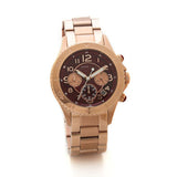 Buy Shop Marc Jacobs Rock Chronograph Mother of Pearl Red Dial Rose Gold Steel Strap Unisex Watch - MBM3251 USA Online