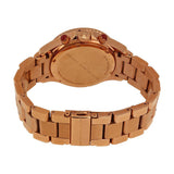 Buy Shop Marc Jacobs Rock Chronograph Mother of Pearl Red Dial Rose Gold Steel Strap Unisex Watch - MBM3251 USA Online