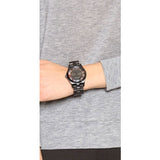 Buy Shop Marc Jacobs Henry Skeleton Black Dial Black Steel Strap Watch for Women - MBM3265 USA Online