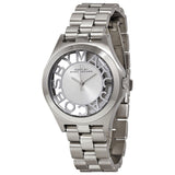 Buy Shop Marc Jacobs Henry Transparent Silver Dial Silver Steel Strap Watch for Women - MBM3205 USA Online
