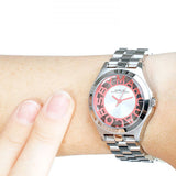 Buy Shop Marc Jacobs Henry Silver Dial Silver Steel Strap Watch for Women - MBM3294 USA Online