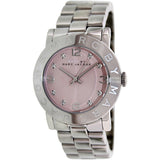 Buy Shop Marc Jacobs Amy Life Pink Dial Silver Steel Strap Watch for Women - MBM3300 USA Online