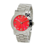 Buy Shop Marc Jacobs Amy Red Dial Silver Steel Strap Watch for Women - MBM3302 USA Online