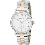Buy Shop Marc Jacobs Baker White Dial Two Tone Steel Strap Watch for Women - MBM3312 USA Online