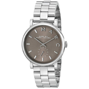 Buy Shop Marc Jacobs Baker Brown Dial Silver Steel Strap Watch For Women - MBM3329 USA Online