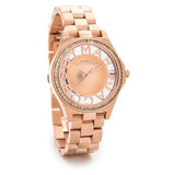Buy Shop Marc Jacobs Henry Transparent Rose Gold Dial Rose Gold Steel Strap Watch for Women - MBM3339 USA Online