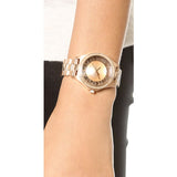 Buy Shop Marc Jacobs Henry Transparent Rose Gold Dial Rose Gold Steel Strap Watch for Women - MBM3339 USA Online