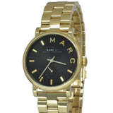 Buy Shop Marc Jacobs Baker Black Dial Gold Steel Strap Watch for Women - MBM3355 USA Online