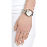 Buy Shop Marc Jacobs Peeker Chronograph Silver Two Tone Steel Strap Watch for Women - MBM3369 USA Online