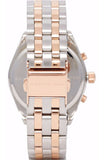 Buy Shop Marc Jacobs Peeker Chronograph Silver Two Tone Steel Strap Watch for Women - MBM3369 USA Online