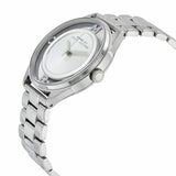 Buy Shop Marc Jacobs Tether Transparent Silver Dial Silver Steel Strap Watch for Women - MBM3412 USA Online