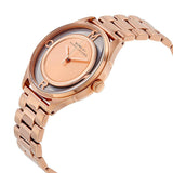 Buy Shop Marc Jacobs Tether Transparent Rose Gold Dial Rose Gold Steel Strap Watch for Women - MBM3414 USA Online