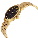 Buy Shop Marc Jacobs Baker Dexter Black Dial Gold Steel Strap Watch for Women - MBM3421 USA Online