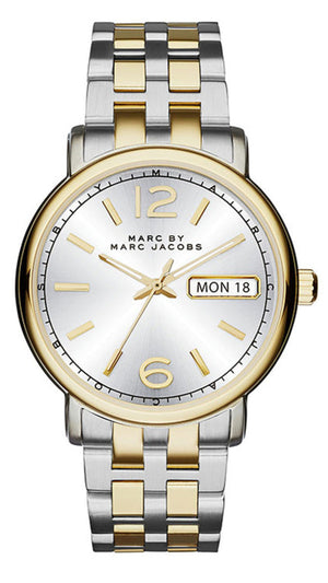 Buy Shop Marc Jacobs Fergus Silver Dial Two Tone Steel Strap Watch for Women - MBM8652 USA Online
