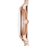 Buy Shop Marc Jacobs Baker White Dial Rose Gold Steel Strap Watch for Women - MBM3441 USA Online