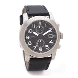 Marc Jacobs Larry Black Dial Black Leather Strap Watch for Men - MBM5033