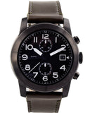 Buy Shop Marc Jacobs Larry Chronograph Black Dial Grey Leather Strap Watch for Men - MBM5034 USA Online