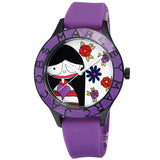 Buy Shop Marc Jacobs Marc White Dial Purple Silicone Strap Watch for Women - MBM5514 USA Online