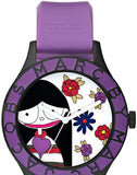 Buy Shop Marc Jacobs Marc White Dial Purple Silicone Strap Watch for Women - MBM5514 USA Online