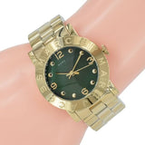 Buy Shop Marc Jacobs Amy Green Dial Gold Steel Strap Watch for Women - MBM8609 USA Online