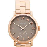 Buy Shop Marc Jacobs Baker Brown Dial Rose Gold Steel Strap Watch for Women - MBM8632 USA Online