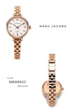Buy Shop Marc Jacobs Sally White Dial Rose Gold Steel Strap Watch for Women - MBM8643 USA Online