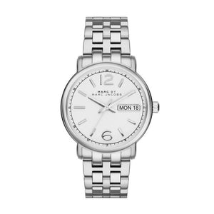 Buy Shop Marc Jacobs Fergus White Dial Silver Steel Strap Watch for Women - MBM8646 USA Online