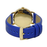 Buy Shop Marc Jacobs Fergus Blue Dial Blue Leather Strap Watch for Women - MBM8650 USA Online