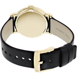 Buy Shop Marc Jacobs Fergus Black Dial Black Leather Strap Watch for Women - MBM8651 USA Online