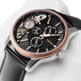 Buy Shop Fossil Twist Multi-Function Chronograph Black Dial Black Leather Strap Watch for Men - ME1099 USA Online