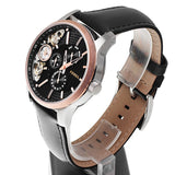 Buy Shop Fossil Twist Multi-Function Chronograph Black Dial Black Leather Strap Watch for Men - ME1099 USA Online