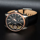 Buy Shop Fossil Twist Multi-Function Chronograph Black Dial Black Leather Strap Watch for Men - ME1099 USA Online