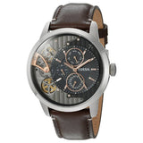 Buy Shop Fossil Townsman Automatic Black Dial Brown Leather Strap Watch for Men - ME1163 USA Online