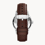 Buy Shop Fossil Townsman Automatic Black Dial Brown Leather Strap Watch for Men - ME3061 USA Online