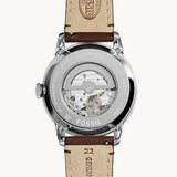 Buy Shop Fossil Townsman Automatic Black Dial Brown Leather Strap Watch for Men - ME3061 USA Online