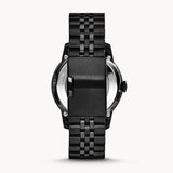 Buy Shop Fossil Townsman Multi Function Mechanical Black Dial Black Steel Strap Watch for Men - ME3062 USA Online