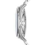 Buy Shop Fossil Townsman Automatic Skeleton Blue Dial Silver Steel Strap Watch for Men - ME3073 USA Online