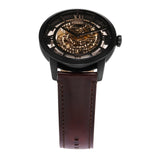 Buy Shop Fossil Townsman Automatic Skeleton Brown Dial Brown Leather Strap Watch for Men - ME3098 USA Online
