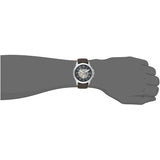 Buy Shop Fossil Grant Automatic Skeleton Black Dial Brown Leather Strap Watch for Men - ME3100 USA Online