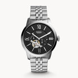 Buy Shop Fossil Townsman Black Dial Silver Steel Strap Watch for Men - ME3107 USA Online
