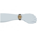 Buy Shop Fossil Pilot 54 Automatic Cream Dial Brown Leather Strap Watch for Men - ME3119 USA Online