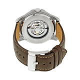 Buy Shop Fossil Grant Automatic Skeleton Black Dial Brown Leather Strap Watch for Men - ME3100 USA Online