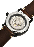 Buy Shop Fossil Commuter Automatic Black Dial Brown Leather Strap Watch for Men - ME3158 USA Online