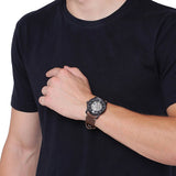 Buy Shop Fossil Commuter Automatic Black Dial Brown Leather Strap Watch for Men - ME3158 USA Online