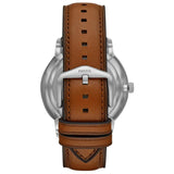 Buy Shop Fossil Neutra Automatic Luggage Skeleton Blue Dial Brown Leather Strap Watch for Men - ME3160 USA Online