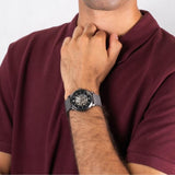 Buy Shop Fossil Neutra Automatic Skeleton Black Dial Grey Mesh Strap Watch for Men - ME3185 USA Online