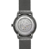 Buy Shop Fossil Neutra Automatic Skeleton Black Dial Grey Mesh Strap Watch for Men - ME3185 USA Online