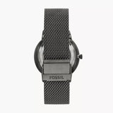 Buy Shop Fossil Neutra Automatic Skeleton Black Dial Grey Mesh Strap Watch for Men - ME3185 USA Online