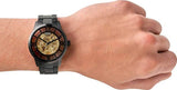Buy Shop Fossil Townsman Automatic Skeleton Black Dial Black Steel Strap Watch for Men - ME3197 USA Online